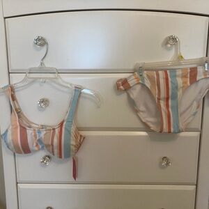 Women’s Target Striped Bikini Set